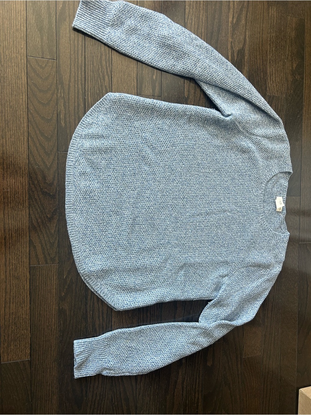Cashmere Light Blue Women's Crewneck Knit Sweater